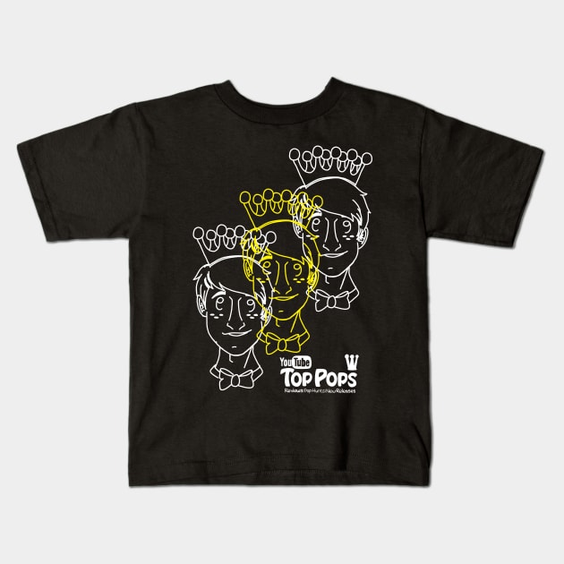 Top Pops x Whitelaw Comics Kids T-Shirt by Whitelaw Comics